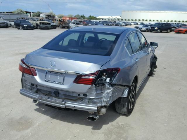 1HGCR2F83GA069623 - 2016 HONDA ACCORD EXL SILVER photo 4