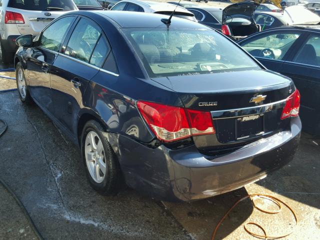 1G1PC5SB4E7467222 - 2014 CHEVROLET CRUZE BLUE photo 3