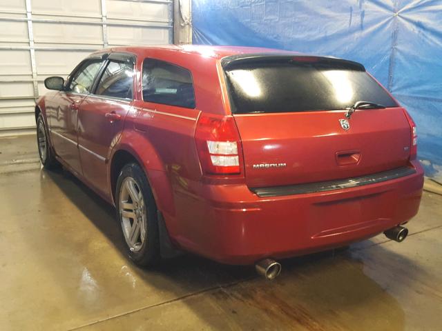 2D4GV58265H536623 - 2005 DODGE MAGNUM R/T RED photo 3