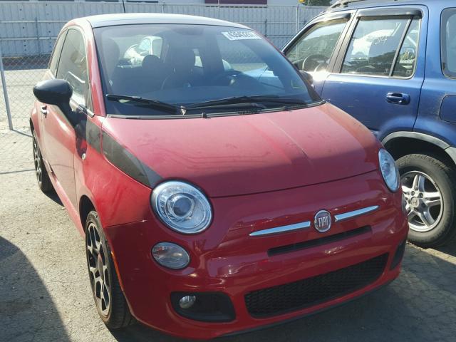 3C3CFFBR1CT500433 - 2012 FIAT 500 RED photo 1