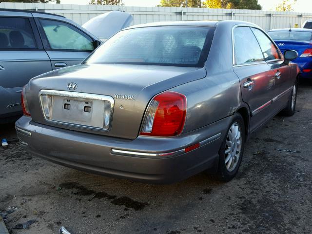 KMHFU45E34A298937 - 2004 HYUNDAI XG GRAY photo 4