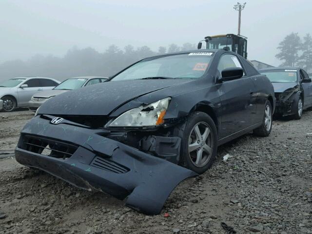 1HGCM72683A032304 - 2003 HONDA ACCORD BLACK photo 2