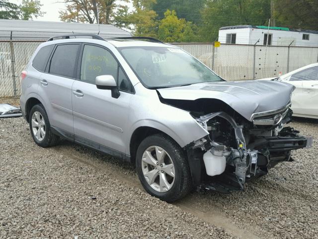 JF2SJAGC4FH561678 - 2015 SUBARU FORESTER 2 SILVER photo 1