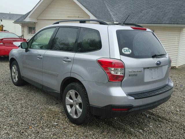 JF2SJAGC4FH561678 - 2015 SUBARU FORESTER 2 SILVER photo 3