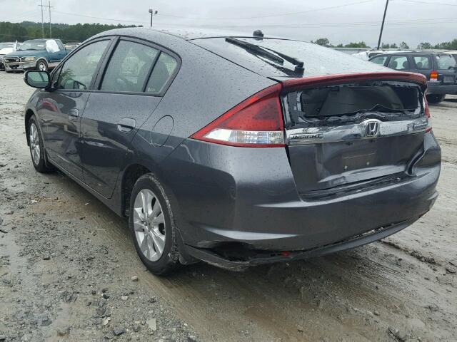 JHMZE2H74CS002668 - 2012 HONDA INSIGHT EX GRAY photo 3