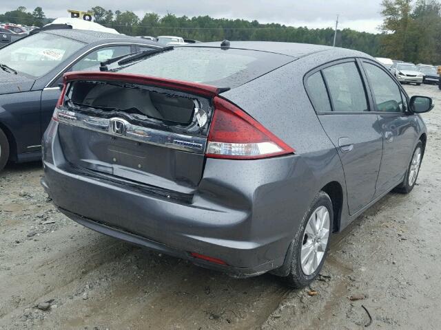 JHMZE2H74CS002668 - 2012 HONDA INSIGHT EX GRAY photo 4