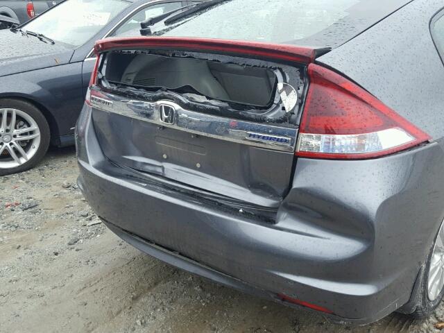 JHMZE2H74CS002668 - 2012 HONDA INSIGHT EX GRAY photo 9