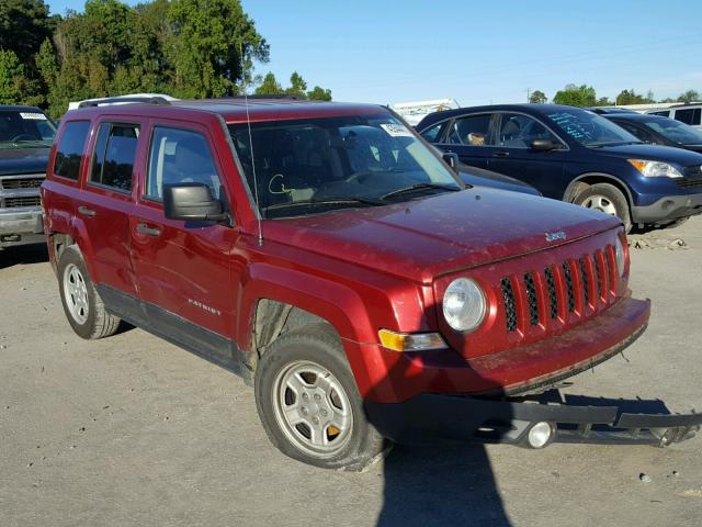 1C4NJPBA5ED691804 - 2014 JEEP PATRIOT SP BURGUNDY photo 1