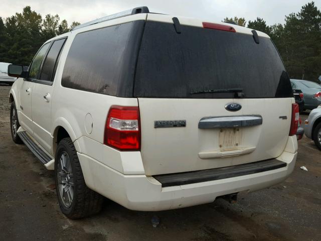 1FMFK20557LA01032 - 2007 FORD EXPEDITION WHITE photo 3