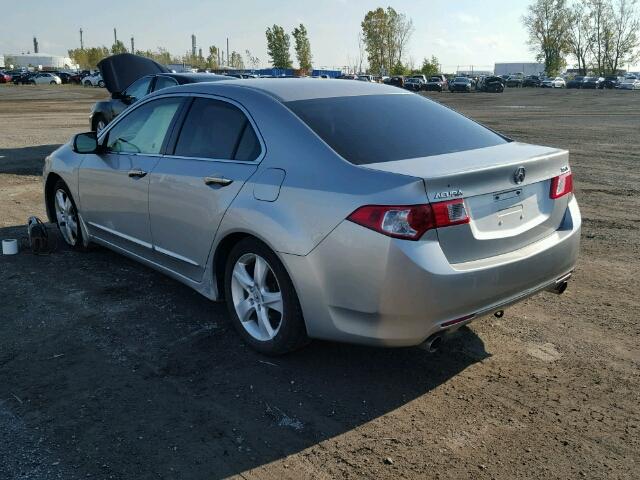 JH4CU2E55AC801037 - 2010 ACURA TSX SILVER photo 3