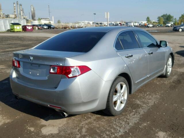 JH4CU2E55AC801037 - 2010 ACURA TSX SILVER photo 4