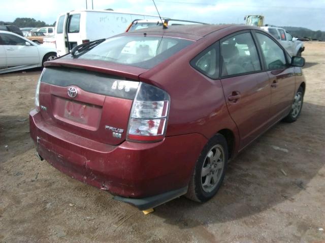 JTDKB20U053111350 - 2005 TOYOTA PRIUS 红色 照片 4