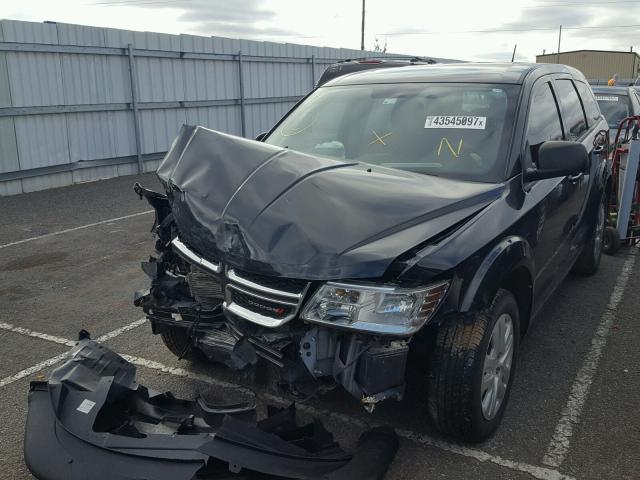 3C4PDCAB7DT679701 - 2013 DODGE JOURNEY SE BLACK photo 2