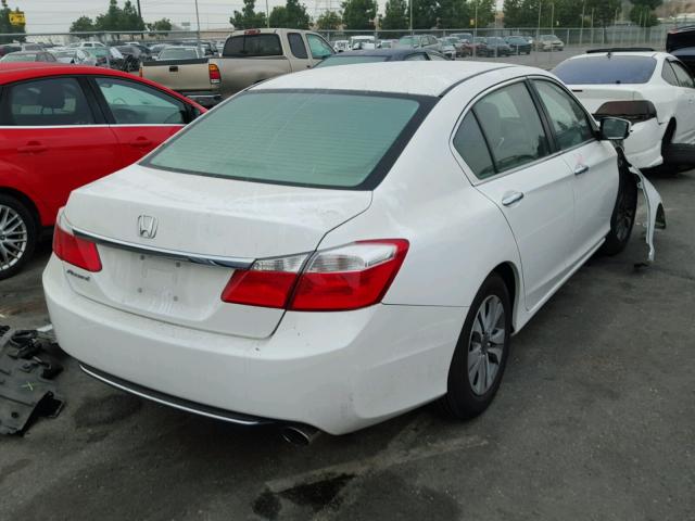 1HGCR2F37EA272726 - 2014 HONDA ACCORD LX WHITE photo 4