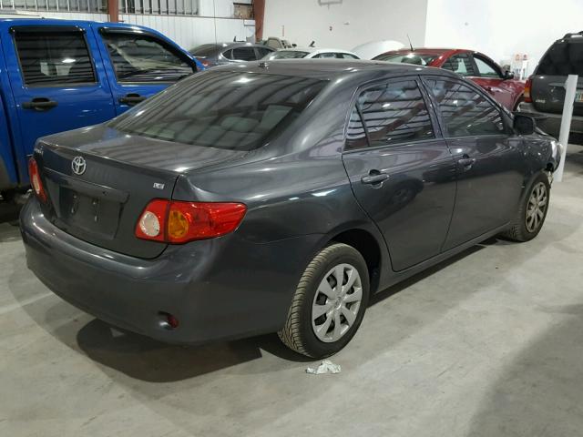 1NXBU4EE0AZ179915 - 2010 TOYOTA COROLLA BA GRAY photo 4