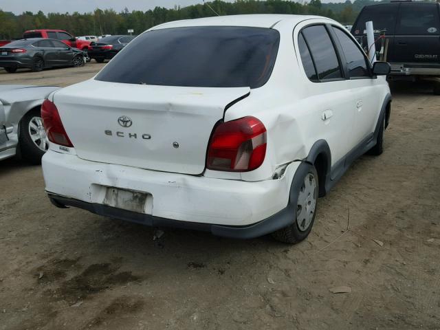 JTDBT1234Y0018073 - 2000 TOYOTA ECHO WHITE photo 4