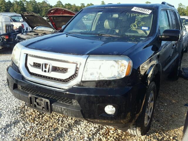 5FNYF38979B009332 - 2009 HONDA PILOT TOUR BLACK photo 2