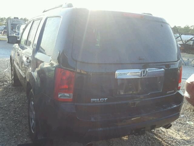 5FNYF38979B009332 - 2009 HONDA PILOT TOUR BLACK photo 3