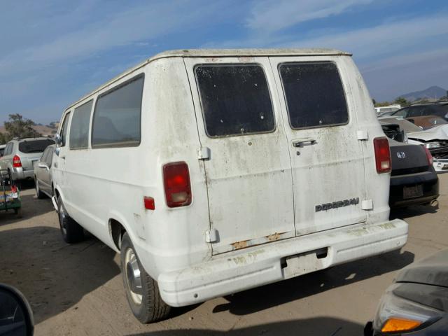 2B5WB31Y7JK182427 - 1988 DODGE RAM WAGON WHITE photo 3