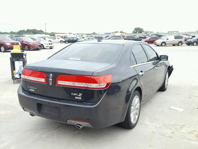 3LNHL2JC2CR810843 - 2012 LINCOLN MKZ BLACK photo 4