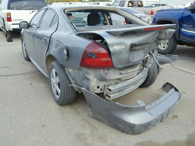 2G2WP552071192732 - 2007 PONTIAC GRAND PRIX GRAY photo 3