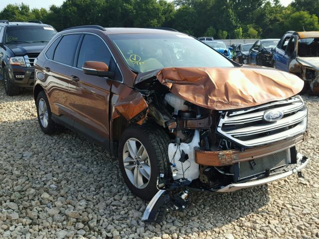 2FMPK3J83HBC35223 - 2017 FORD EDGE SEL BROWN photo 1