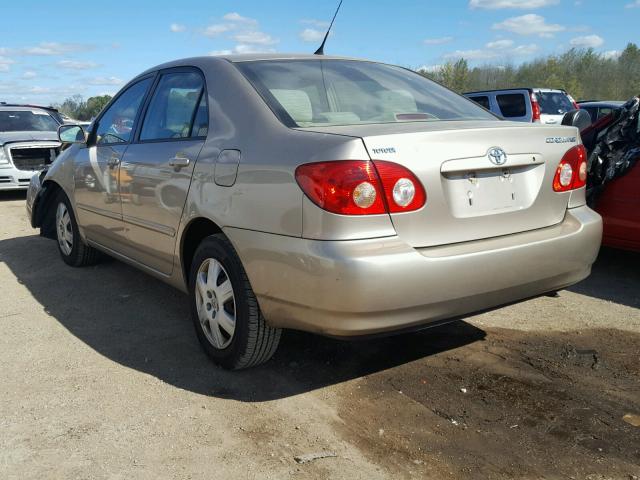 1NXBR32E26Z740171 - 2006 TOYOTA COROLLA GOLD photo 3