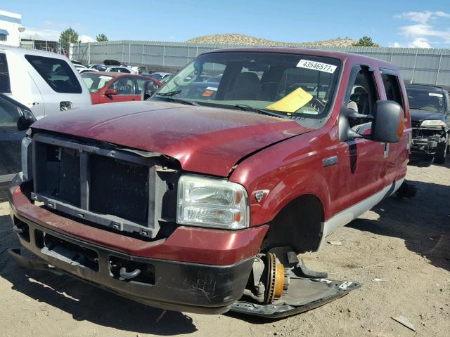 1FTSW21Y05EA29631 - 2005 FORD F250 SUPER MAROON photo 2