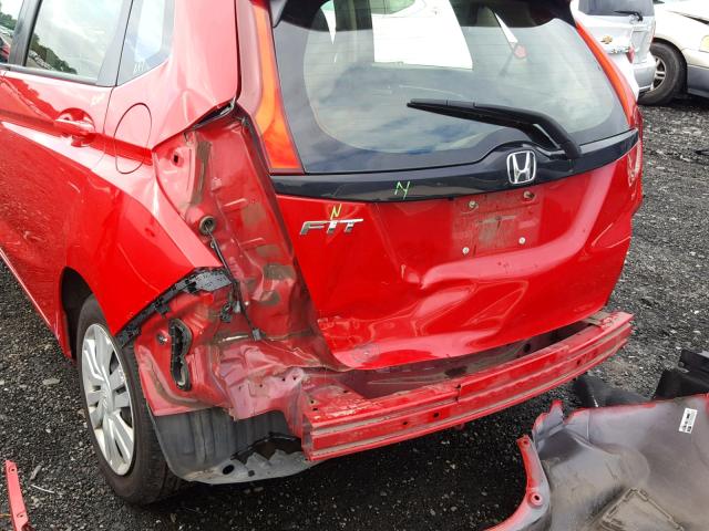 JHMGK5H52GS007874 - 2016 HONDA FIT LX RED photo 9