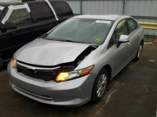 19XFB2F52CE012780 - 2012 HONDA CIVIC SILVER photo 2