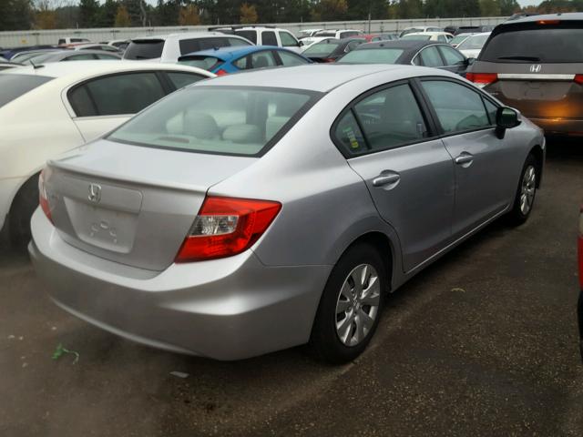 19XFB2F52CE012780 - 2012 HONDA CIVIC SILVER photo 4