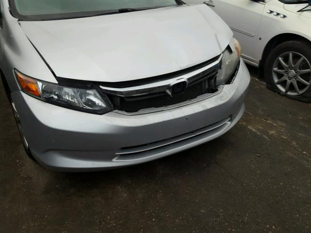 19XFB2F52CE012780 - 2012 HONDA CIVIC SILVER photo 9