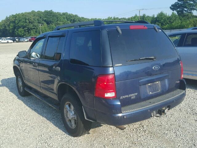 1FMZU63K35UA96990 - 2005 FORD EXPLORER X BLUE photo 3