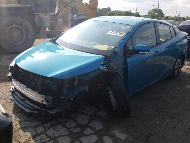 JTDKARFP5H3040048 - 2017 TOYOTA PRIUS PRIM ლურჯი ფოტო 2