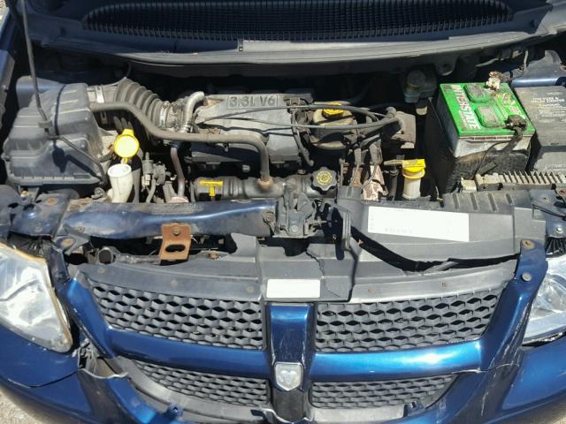 1B4GP253X1B212223 - 2001 DODGE CARAVAN SE BLUE photo 7