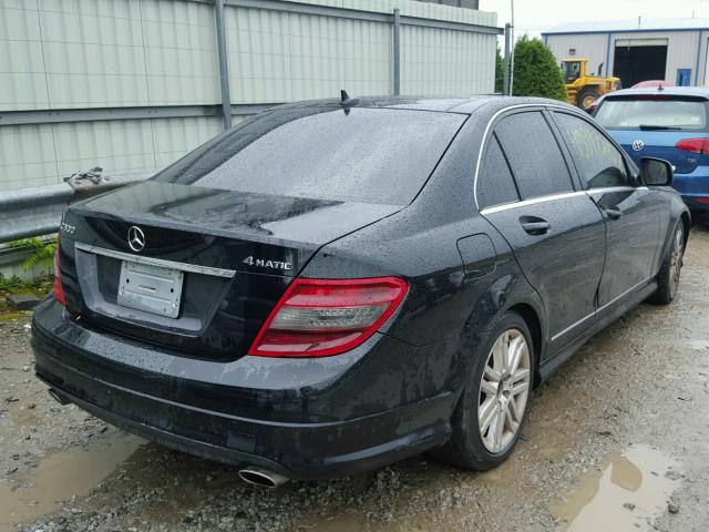 WDDGF81X98F190824 - 2008 MERCEDES-BENZ C 300 4MAT BLACK photo 4