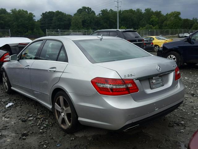 WDDHF8HB2AA081493 - 2010 MERCEDES-BENZ E 350 4MAT SILVER photo 3