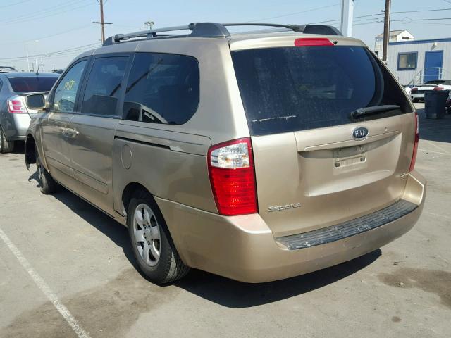 KNDMB233066048889 - 2006 KIA SEDONA EX GOLD photo 3