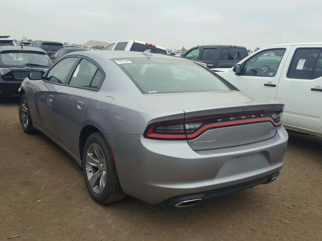 2C3CDXHG4JH156037 - 2018 DODGE CHARGER SX GRAY photo 3