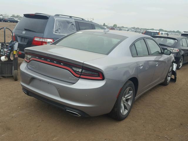 2C3CDXHG4JH156037 - 2018 DODGE CHARGER SX GRAY photo 4