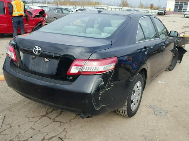 4T1BF3EK8BU127444 - 2011 TOYOTA CAMRY BASE BLACK photo 4