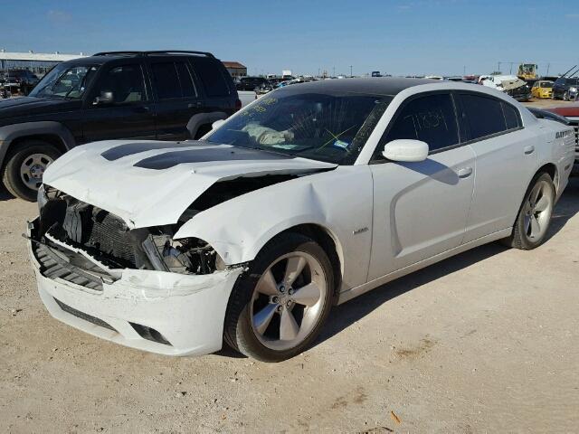 2C3CDXCT5DH717645 - 2013 DODGE CHARGER R/ WHITE photo 2