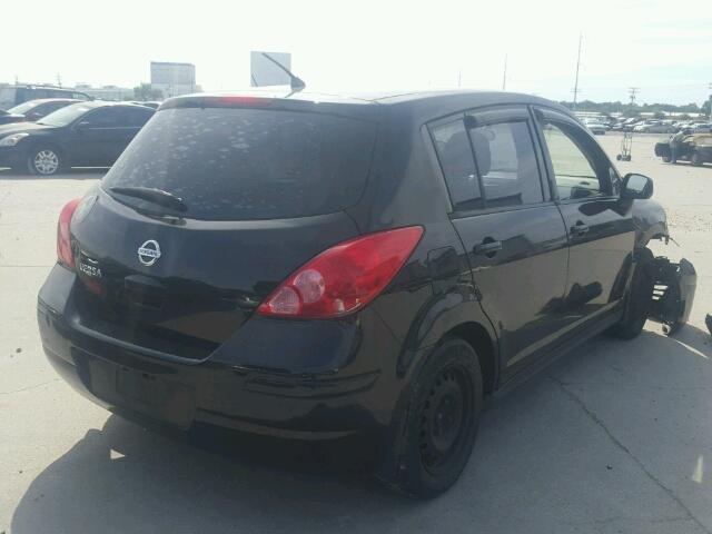 3N1BC1CPXBL506006 - 2011 NISSAN VERSA BLACK photo 4