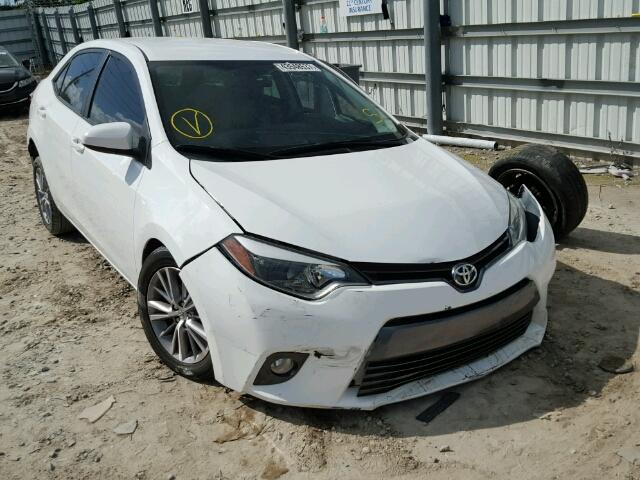 2T1BURHE2FC241459 - 2015 TOYOTA COROLLA WHITE photo 1