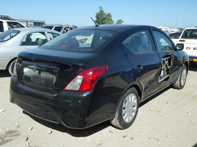 3N1CN7AP8HL844372 - 2017 NISSAN VERSA S BLACK photo 4