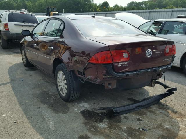 1G4HP57226U223592 - 2006 BUICK LUCERNE CX MAROON photo 3