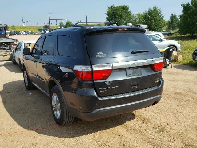 1C4RDJDG4CC144517 - 2012 DODGE DURANGO CR BLACK photo 3