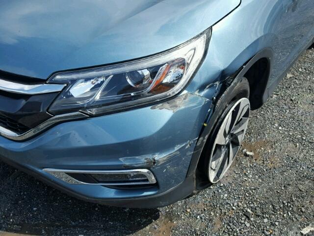 5J6RM4H90GL074236 - 2016 HONDA CR-V TOURI BLUE photo 9