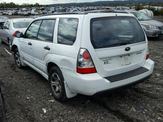 JF1SG63677H740184 - 2007 SUBARU FORESTER 2 WHITE photo 3