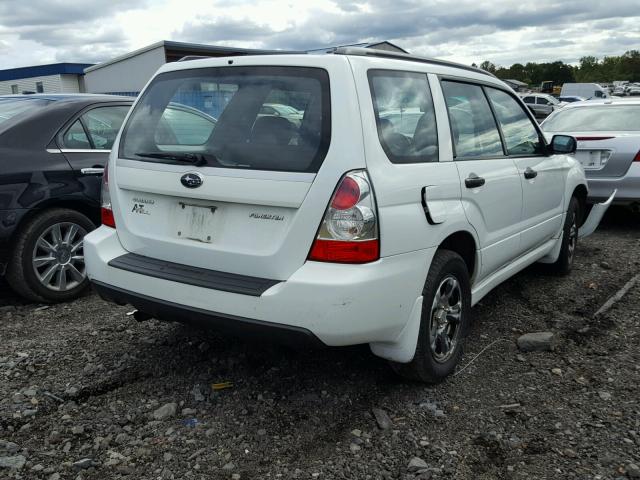 JF1SG63677H740184 - 2007 SUBARU FORESTER 2 WHITE photo 4